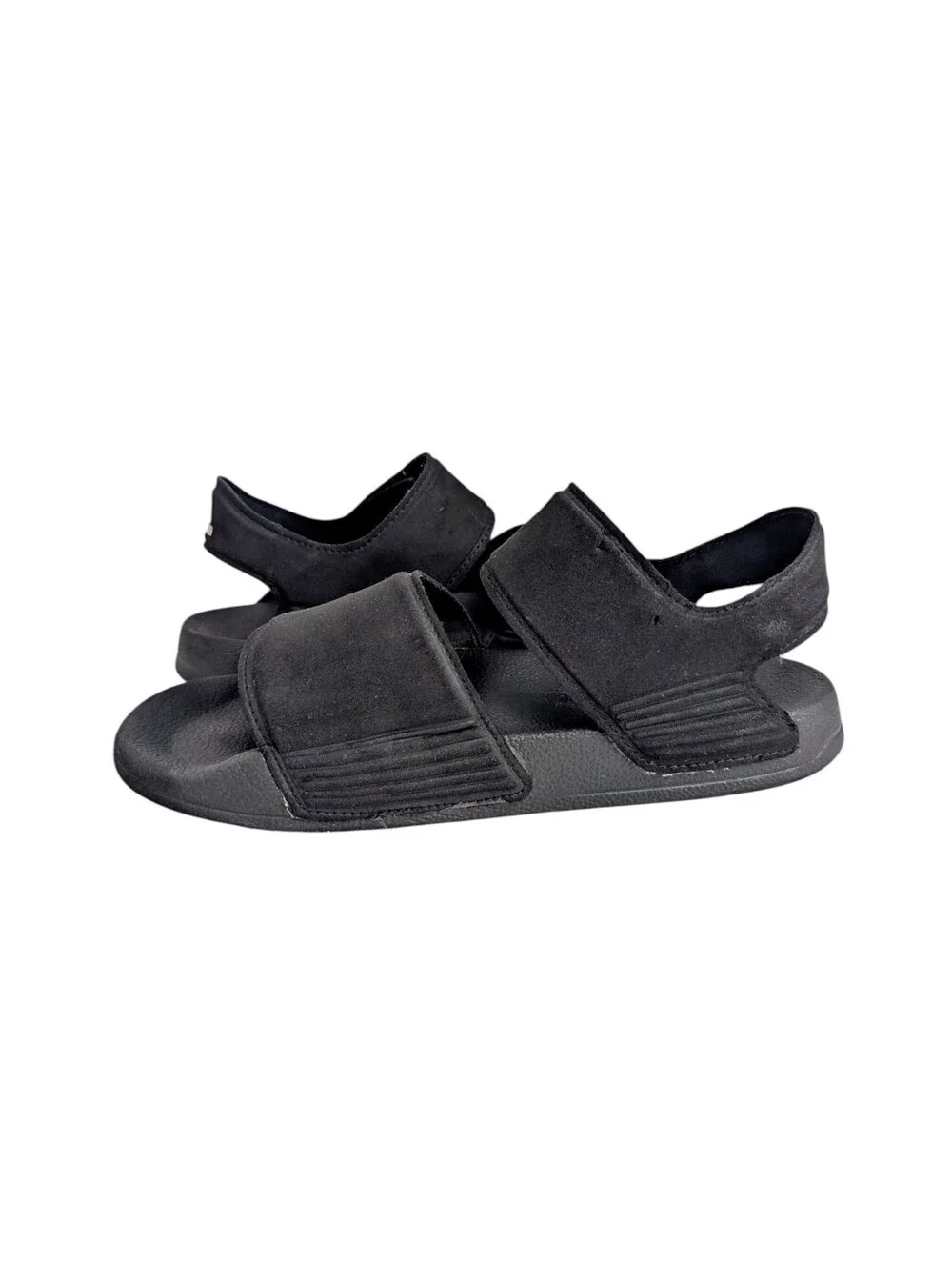 Adidas Kids Comfort Adjustable Slide Sandals  | Black White | Size 2